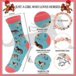 Horse Gift for Girls Horse Tumbler Socks Stickers Ornament Hair Accessories 6pcs Gift Set for Horse Lovers Birthday back to School Gift for Daughter Granddaughter Niece - Image 4