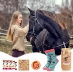 Horse Gift for Girls Horse Tumbler Socks Stickers Ornament Hair Accessories 6pcs Gift Set for Horse Lovers Birthday back to School Gift for Daughter Granddaughter Niece - Image 5