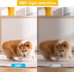Dual Lens Bluetooth Indoor Camera,5GHz & 2.4GHz WiFi Security Camera,5MP Baby Camera Pet Camera Indoor,Two-Way Talk,355° Pan/Tilt,Plug in - Image 5