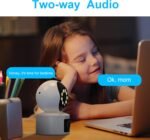 Dual Lens Bluetooth Indoor Camera,5GHz & 2.4GHz WiFi Security Camera,5MP Baby Camera Pet Camera Indoor,Two-Way Talk,355° Pan/Tilt,Plug in - Image 10