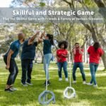 Horseshoes Outside Game Set - Universal Size Lawn Horseshoes Outdoor Games for Parties Beach Backyard, Includes 4 Horseshoes, 2 Steel Stakes and Durable Carrying Bag - Image 5