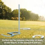 Horseshoes Outside Game Set - Universal Size Lawn Horseshoes Outdoor Games for Parties Beach Backyard, Includes 4 Horseshoes, 2 Steel Stakes and Durable Carrying Bag - Image 6