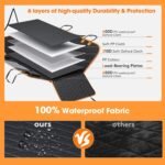 MIXJOY Back Seat Extender for Dogs, Hard Bottom Dog Car Seat Cover for Back Seat Protector, Waterproof Dog Backseat Cover for Car, Foldable Dog Hammock for Car Travel Accessories, Black - Image 4