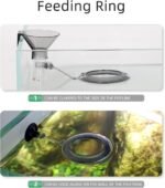 UPETTOOLS Shrimp Feeding Dish Set, Aquarium Fish Feeder Tube Kit Clear Durable Fish Shrimp Feeding Tube with Feeding Ring, Cleaning Brush for Fish Tank - Image 7