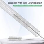 UPETTOOLS Shrimp Feeding Dish Set, Aquarium Fish Feeder Tube Kit Clear Durable Fish Shrimp Feeding Tube with Feeding Ring, Cleaning Brush for Fish Tank - Image 8