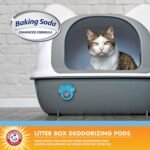 Arm & Hammer Pets Cat Litter Box Deodorizing Pods 2 pods, Fresh Breeze Scent | 2 Cat Litter Box Deodorizer from Arm and Hammer | Combats Cat Odors | 2 Adhesive Devices - Image 3