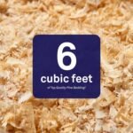 Petpost | Pine Bedding for Chicken Coops - Bulk Package of Soft Wood Shavings for Chicken Coops, Runs & Poultry Beds - Bedding for Chicks & Roosters - 2.3 cu.ft. Compressed Bag Expands to 6 cu.ft. - Image 3