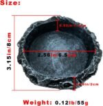 2 Pack Reptile Feeding Dish Corner Bowl, Reptile Water Dish Food Bowl, Reptile Feeding Terrarium Bowls for Bearded Dragon Lizard Frog Gecko Tortoise Hermit Crab - Image 6