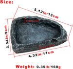 2 Pack Reptile Feeding Dish Corner Bowl, Reptile Water Dish Food Bowl, Reptile Feeding Terrarium Bowls for Bearded Dragon Lizard Frog Gecko Tortoise Hermit Crab - Image 7