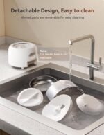 Automatic Pet Feeder, FEELNEEDY 3L WiFi Food Dispenser for Cats and Dogs with 304 Stainless Steel Feeding Bowl, Up to 36 Portions 10 Meals Per Day, App Control/2.4G WiFi Spport - Image 8