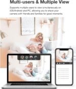 senri Mini Security Camera, 1080P HD WiFi Home Indoor Outdoor Camera for Baby/Pet/Nanny, IP Camera Remote Viewing for Security with iOS,Android Phone APP(Video Only) - Image 6