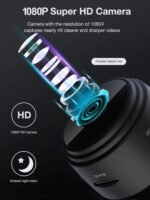 senri Mini Security Camera, 1080P HD WiFi Home Indoor Outdoor Camera for Baby/Pet/Nanny, IP Camera Remote Viewing for Security with iOS,Android Phone APP(Video Only) - Image 7