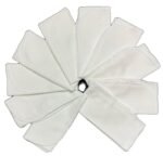 1 Ply 11x12 Inches White Cotton Birdseye Paperless Towel Set of 50 Edging Color Choice- Proudly Made in the USA! - Image 3
