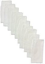 1 Ply 11x12 Inches White Cotton Birdseye Paperless Towel Set of 50 Edging Color Choice- Proudly Made in the USA! - Image 4