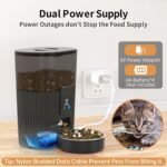 Automatic Cat Feeder, WiFi Pet Feeder for cat/Dog Compatible with Alexa & Echo, 15 Cup Timed Cat Food Dispenser for Remote Feeding, up to 10 Meals Per Day with APP Control - Image 5