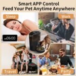 Automatic Cat Feeder, WiFi Pet Feeder for cat/Dog Compatible with Alexa & Echo, 15 Cup Timed Cat Food Dispenser for Remote Feeding, up to 10 Meals Per Day with APP Control - Image 6