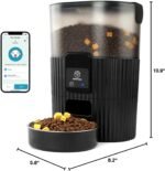 Automatic Cat Feeder, WiFi Pet Feeder for cat/Dog Compatible with Alexa & Echo, 15 Cup Timed Cat Food Dispenser for Remote Feeding, up to 10 Meals Per Day with APP Control - Image 9