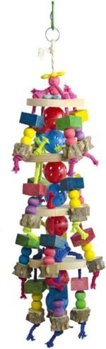 Large Parrot Toys - Natural Wood Large Bird Chewing Toys Suggested for Macaws cokatoos,African Grey and a Variety of Large Amazon Parrots - Image 5