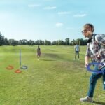 Horseshoes Outside Game, Horseshoes Outdoor Games Set Heavy Duty Steel 4 Horse Shoes & 2 Stakes, Horse Shoes Outdoor Games for Adults and Family - Ideal for Backyard, Lawn, Beach - Image 5