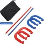 Horseshoes Outside Game, Horseshoes Outdoor Games Set Heavy Duty Steel 4 Horse Shoes & 2 Stakes, Horse Shoes Outdoor Games for Adults and Family - Ideal for Backyard, Lawn, Beach - Image 6