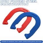 Horseshoes Outside Game, Horseshoes Outdoor Games Set Heavy Duty Steel 4 Horse Shoes & 2 Stakes, Horse Shoes Outdoor Games for Adults and Family - Ideal for Backyard, Lawn, Beach - Image 9