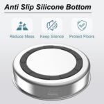 Slow Feeder Dog Bowl, Double-Layer Food-Grade Stainless Steel, Heavy Duty with Non-Slip Rubber Base, 2Cups Capacity for Small and Medium Dogs to Slow Down Eating - Image 4