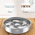 Slow Feeder Dog Bowl, Double-Layer Food-Grade Stainless Steel, Heavy Duty with Non-Slip Rubber Base, 2Cups Capacity for Small and Medium Dogs to Slow Down Eating - Image 7
