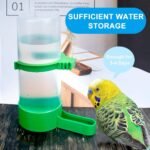 Bird Feeder & Water Dispenser Set, Automatic Bird Feeder, 2PCS 90ml Water Feeder, 1PCS 150ml Food Feeder, BPA Free, for Parrot, Budgie, Lovebirds, Cockatiel - Image 5