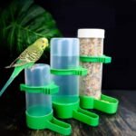 Bird Feeder & Water Dispenser Set, Automatic Bird Feeder, 2PCS 90ml Water Feeder, 1PCS 150ml Food Feeder, BPA Free, for Parrot, Budgie, Lovebirds, Cockatiel - Image 7