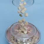 Interactive Treat Dispensing Dog Toys, UFO Shaped Dog Interactive Toys for Boredom, Rotating Food Puzzle for Dogs and Puppies, Dog Enrichment Toys and Treat Dispenser for Pets (Blue) - Image 4