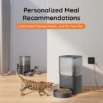 WOPET Automatic Cat Feeder 4L WiFi Cat Food Dispenser with APP Control for Slow Feeding,10S Voice Record,1-10 Meals Per Day for Cats and Dogs,Black - Image 5