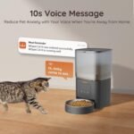 WOPET Automatic Cat Feeder 4L WiFi Cat Food Dispenser with APP Control for Slow Feeding,10S Voice Record,1-10 Meals Per Day for Cats and Dogs,Black - Image 7