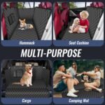 100% Waterproof Dog Car Seat Cover for Back Seat, Large Hammock and Pet Protector, Suitable for Small and Large Dogs, Cars, Trucks, SUVs,Standard - Image 7