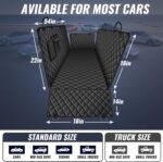 100% Waterproof Dog Car Seat Cover for Back Seat, Large Hammock and Pet Protector, Suitable for Small and Large Dogs, Cars, Trucks, SUVs,Standard - Image 8