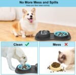 Slow Feeder Dog Bowls 3 in 1 Stainless Steel Food and Water Bowls with Non-Spill and Skid Silicone Mat to Slow Down Eating for Large Medium Small Breed Size Dogs and Cats - Image 5