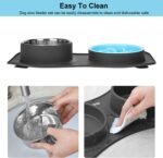 Slow Feeder Dog Bowls 3 in 1 Stainless Steel Food and Water Bowls with Non-Spill and Skid Silicone Mat to Slow Down Eating for Large Medium Small Breed Size Dogs and Cats - Image 7