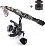 Sougayilang Fishing Rod Combos with Telescopic Fishing Pole Spinning Reels Fishing Carrier Bag for Travel Saltwater Freshwater Fishing - Image 5