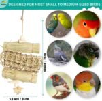 Natural and Dye-Free Seagrass Bird Toys for Cockatiels Chewing, Shredding, and Foraging Ideal for Parrotlets, Cockatiels, Conures, Parakeets, Budgies, Love Birds and More - Image 3