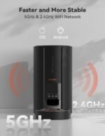 WOPET Automatic Cat Feeders,5L WiFi Pet Feeder with APP,Schedule Feeding Pet Dry Food Dispenser for Cats,10s Voice Recording,Up to 10 Meals per Day,Black - Image 3