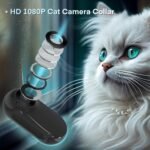 Cat Camera Collar with 8GB SD Card,1080P Dog Tracker Collar Mini Body Camera Action Camera Collar Camera for Pets Dogs Cats Present No WiFi Needed Indoor/Outdoor Black - Image 3