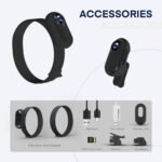 Cat Camera Collar with 8GB SD Card,1080P Dog Tracker Collar Mini Body Camera Action Camera Collar Camera for Pets Dogs Cats Present No WiFi Needed Indoor/Outdoor Black - Image 6