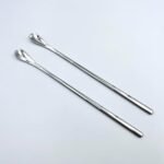 metulip 2Pcs Reptile Food Feeding Spoon Powder Fruit Mixing Stirring Spoon 7.81Inch Stainless Steel Long Handle Spoon fit Crested Gecko Gargoyle Bearded Dragon - Image 3