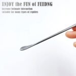 metulip 2Pcs Reptile Food Feeding Spoon Powder Fruit Mixing Stirring Spoon 7.81Inch Stainless Steel Long Handle Spoon fit Crested Gecko Gargoyle Bearded Dragon - Image 8