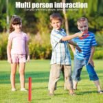 Outdoor Indoor Rubber Horseshoes Set Includes 4 Horseshoes,2 Pegs,2 Rubber Mats,2 Red Plastic dowels,Beach Games Perfect for Tailgating,Camping,Backyard,Fun for Kids Adults - Image 4