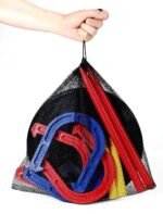 Outdoor Indoor Rubber Horseshoes Set Includes 4 Horseshoes,2 Pegs,2 Rubber Mats,2 Red Plastic dowels,Beach Games Perfect for Tailgating,Camping,Backyard,Fun for Kids Adults - Image 8