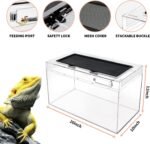 Reptile Terrarium,10 Gallon Reptile Tank 20" x 10"x 11",for Insect，Fish，Tarantula，Hermit Crab，Jumping Spider，Iguana，Tortoise，Leopard Gecko，Frog，Bearded Dragon - Image 4