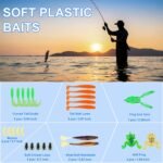Fishing Lures Tackle Box Bass Fishing Kit Including Animated Lure,Crankbaits,Spinnerbaits,Soft Plastic Worms, Topwater Lures,Hooks,Saltwater & Freshwater Fishing Gear for Bass,Trout, Salmon. - Image 5