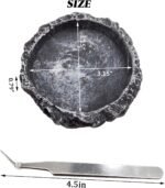 2PCS Reptile Water Bowls Reptile Feeder Food Dish with Tongs for Tortoise Lizard Bearded Dragon Frog Leopard Gecko Snake Chameleon - Image 3