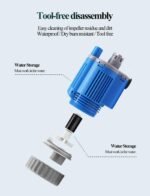 UPETTOOLS Aquarium Gravel Cleaner - Electric Automatic Removable Vacuum Water Changer Sand Algae Cleaner Filter Changer 110V/28W - Image 5