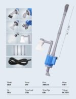 UPETTOOLS Aquarium Gravel Cleaner - Electric Automatic Removable Vacuum Water Changer Sand Algae Cleaner Filter Changer 110V/28W - Image 7